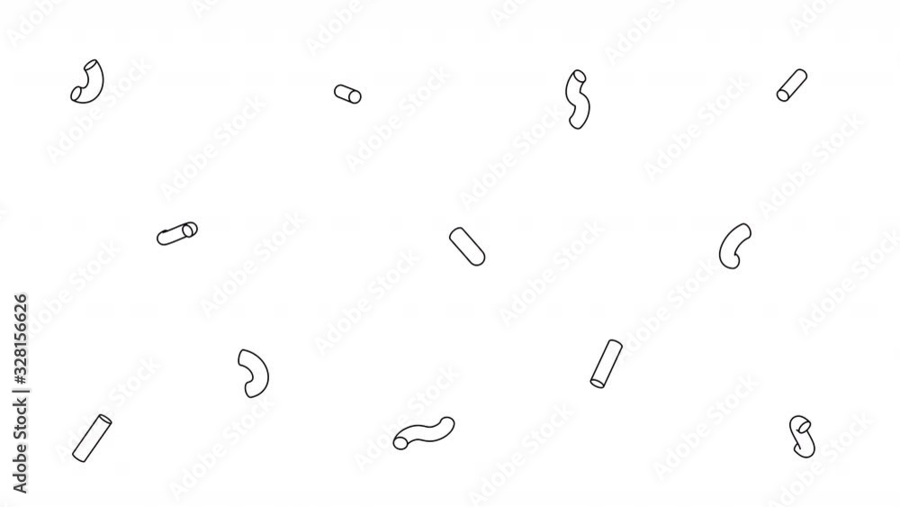 Poster abstract background with rotating shapes, seamless looped 4k animation