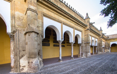 Obraz premium Arches on the yard of the mosque of Cordoba, Spain