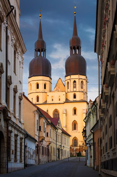 Basilica of St Nicholas in the old town of Trnava, Slovakia.