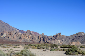 Fototapeta na wymiar View on top of volcano Mount Teide on Tenerife island, Canary, Spain
