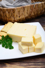 British hard cheeses made from cow milk matured cheddar from Somerset