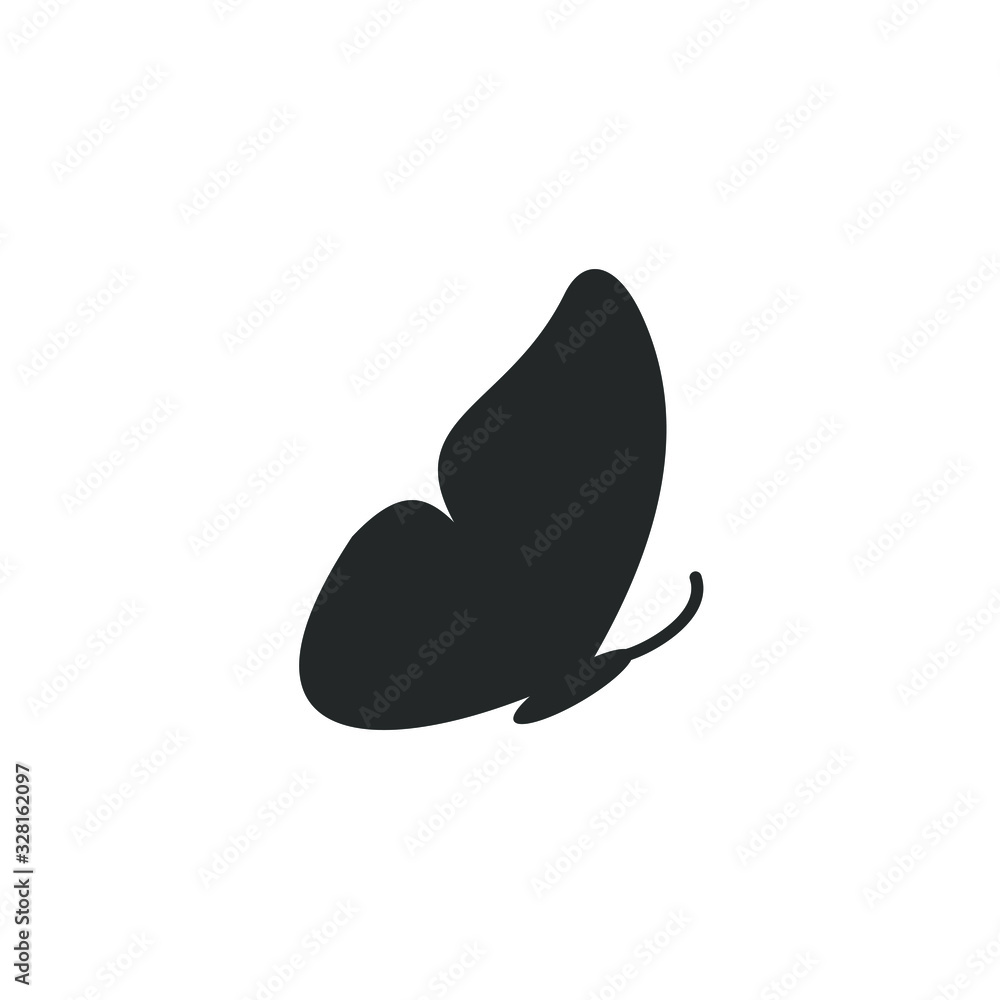 Poster butterflies icon template color editable. butterflies symbol vector sign isolated on white backgroun