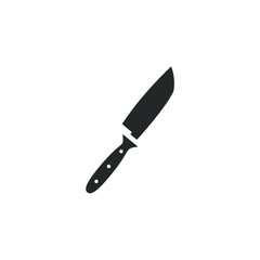 knife icon template color editable. knife symbol vector sign isolated on white background illustration for graphic and web design.