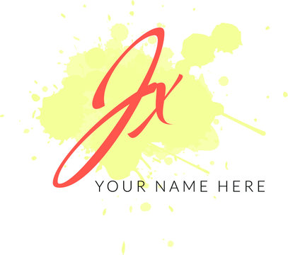 signature logo with initials jx