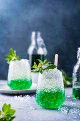 Summer cocktail with mint