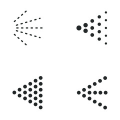 spray icon template color editable. spray symbol vector sign isolated on white background illustration for graphic and web design.