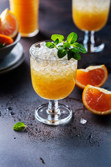 Cocktail with oranges
