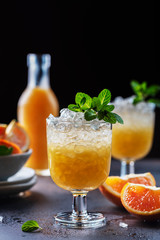Cocktail with oranges
