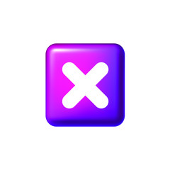 Obraz premium Cross icon, isolated EPS vector illustration