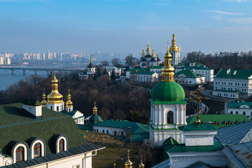 Fototapeta na wymiar Cathedral of the Dormition Kyiv Pechersk Lavra Ukraine travel historical building