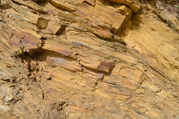 Sandstone texture of crete coast