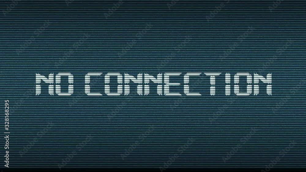Poster glitched no signal design motion graphic. distorted glitch style modern background. available in 4k 