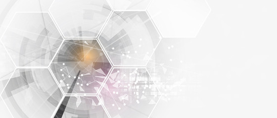 Technology data background, idea of global business solution