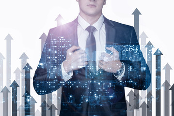 The concept of growth and success in business.