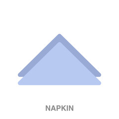 napkin flat icon on white transparent background. You can be used black ant icon for several purposes.	