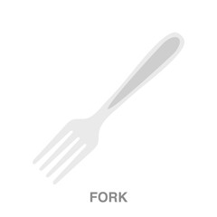 fork flat icon on white transparent background. You can be used black ant icon for several purposes.	