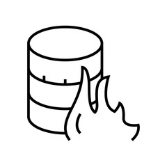 Urgent business line icon, concept sign, outline vector illustration, linear symbol.