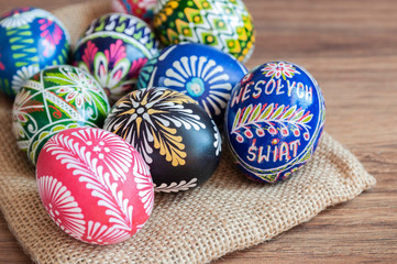 Easter. Colorful Easter eggs 