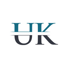 Initial Letter UK Logo Design Vector Template. UK Letter Logo Design