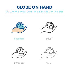 save the world icon in different style vector illustration. one colored and black save the world vector icons designed in filled, outline, line and stroke style can be used for web, mobile, ui