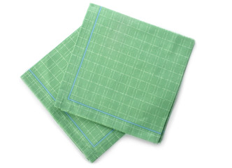 Clean napkin on white background