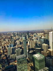 Aerial view of Toronto city