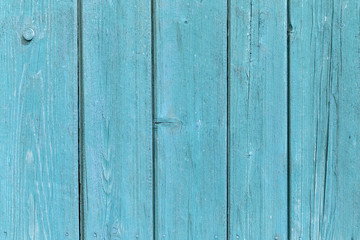Fototapeta premium Old blue painted board with natural patterns