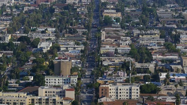 Los Angeles City Grids Time Lapse Daytime