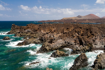 Fototapeta na wymiar Cliffs of Hervideros