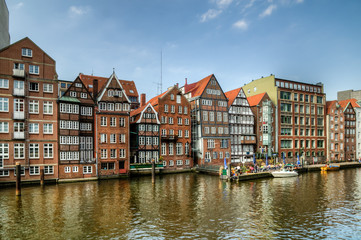 Naklejka premium Das Nikolaifleet in Hamburg