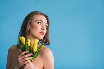 girl with flowers - 328178082