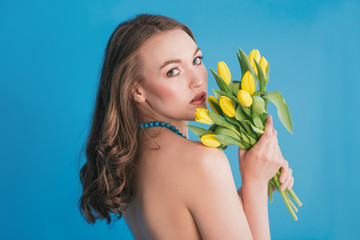 girl with flowers - 328178083
