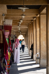 Old marketplace in Souq Waqif - eastern bazaar in Doha
