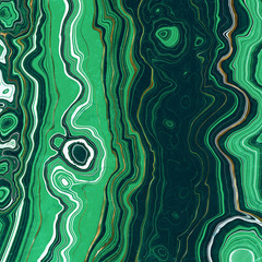 Green and Gold Malachite Texture - Agate Wallpaper