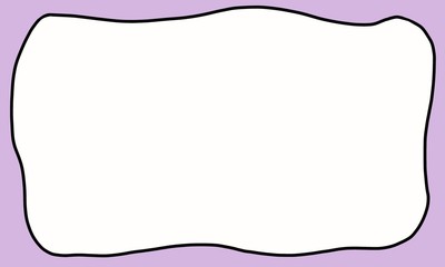 Purple cartoon frame