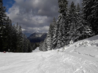 Skipiste in Garmisch classic Skigebiet 
