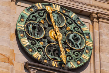 Uhr an der Hamburger Börse