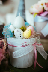 Quail Eggs in the Pot, Easter Decorations