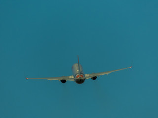 Maringá, Paraná, Brasil - 01/03/2020: Gol airline plane taking off at maringá airport 