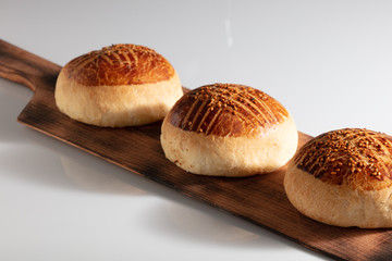 Turkish pastry product , tasty pogaca, karakoy,simit