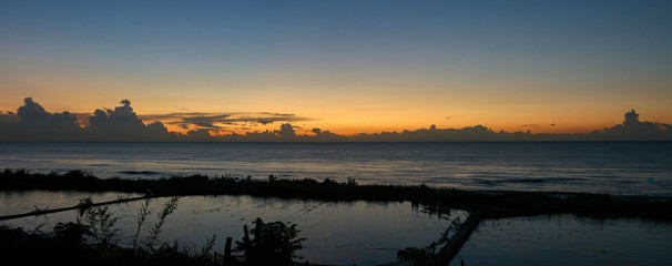 Beautiful landscape of the sunrise at Hualien