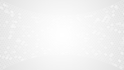 White Hexagon Background. Gray Hexagonal Backdrop. Abstract Stock Vector Illustration. Honeycomb Texture. Polygonal Tiles. Presentation, Banner, Print, Poster, Cover, Flyer, Brochure Template
