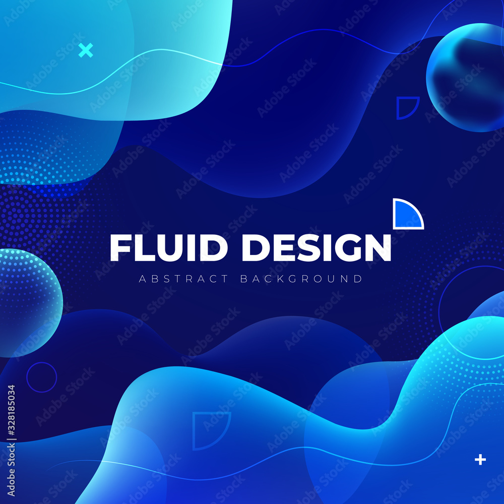 Canvas Prints liquid color background design. blue fluid gradient shapes composition. futuristic design posters. e