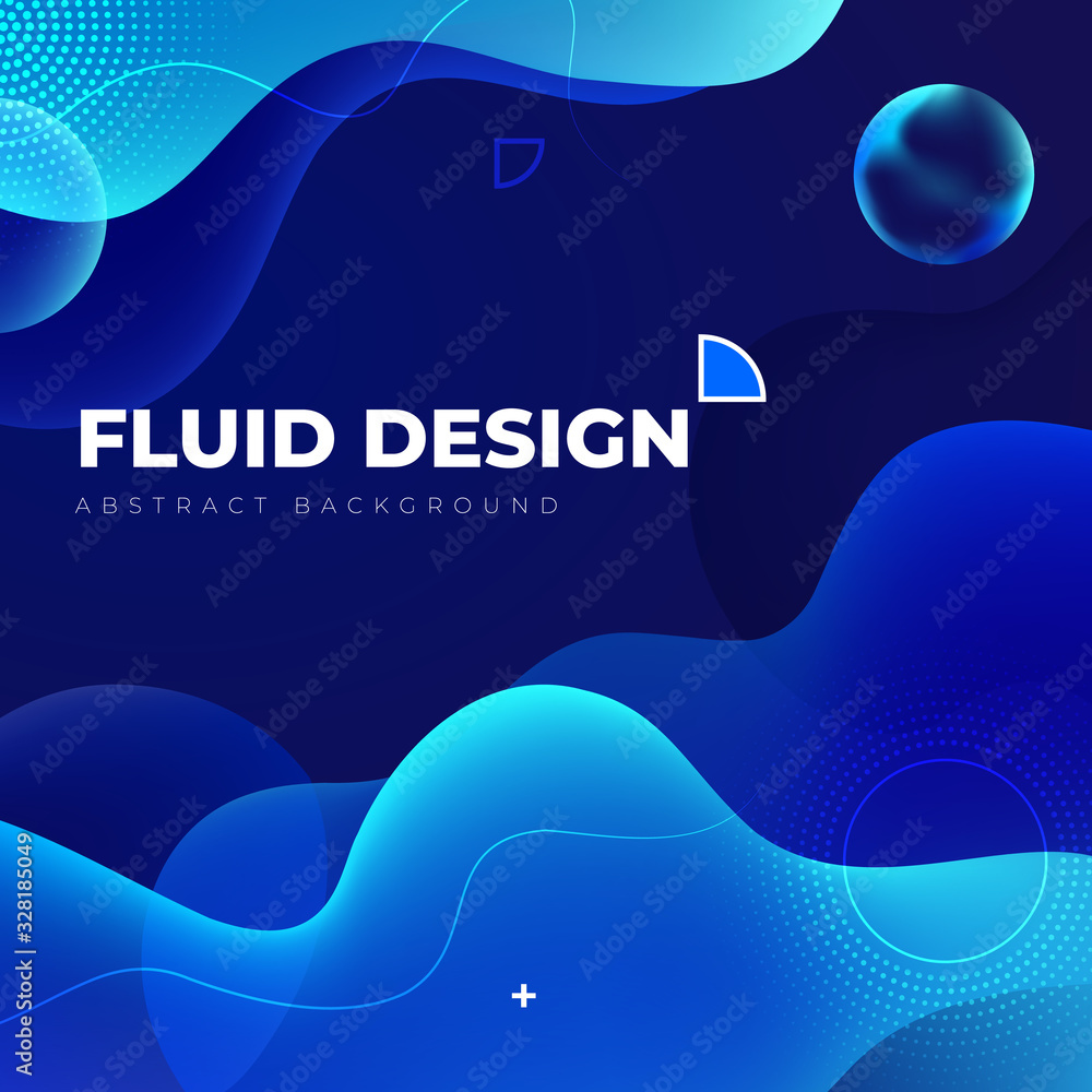 Canvas Prints liquid color background design. blue fluid gradient shapes composition. futuristic design posters. e