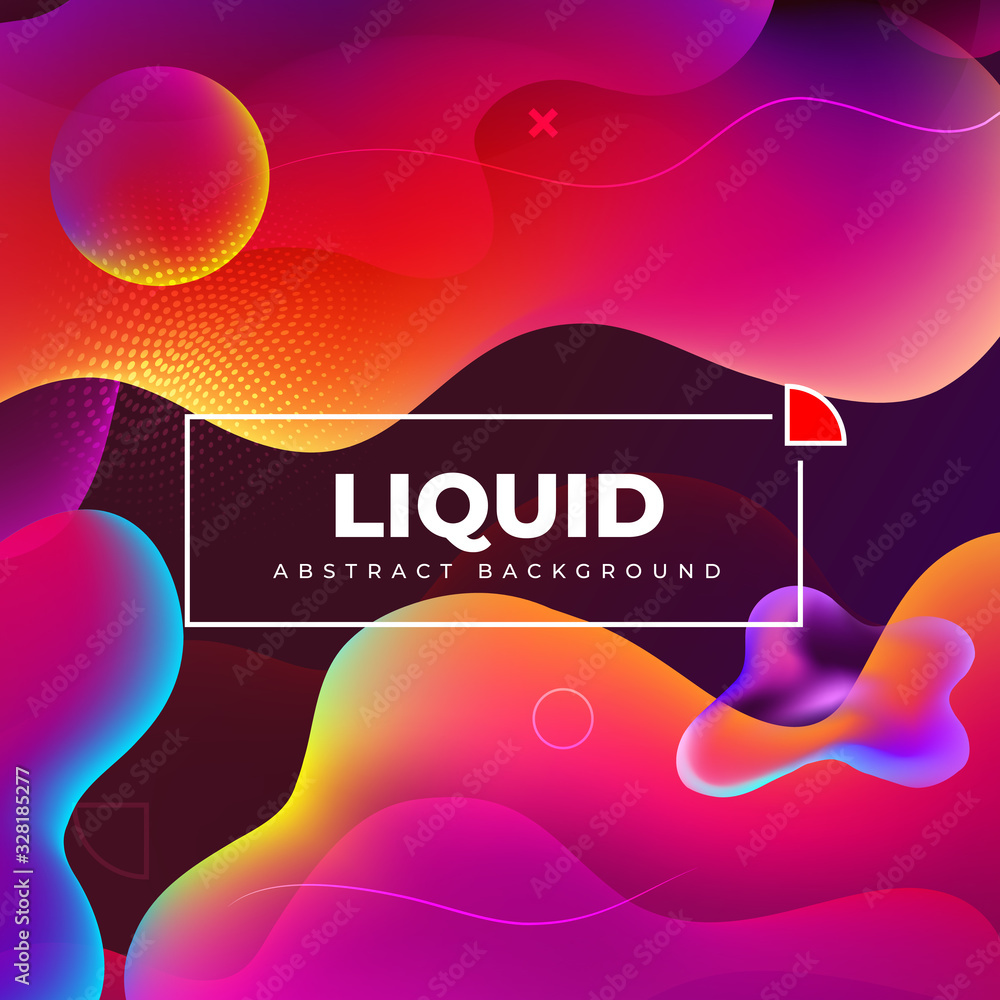 Canvas Prints liquid color background design. fluid gradient shapes composition. futuristic design posters. eps10 