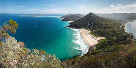 Panorama photo of Nelson Bay, Port Stephens Australia