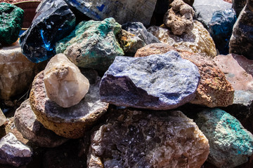 precious stones, various stones used to make jewelry