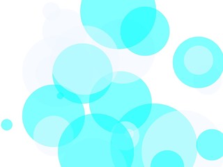 Abstract blue circles illustration background