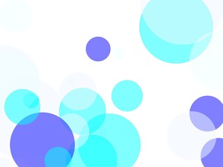 Abstract blue circles illustration background