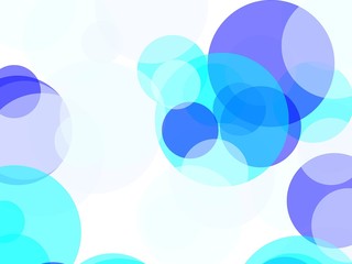 Abstract blue circles illustration background